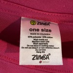 T-shirt Zumba Party in Pink Rose - Taille Unique, Unisexe, Personnalisable