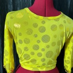 Boléro Jaune à Paillettes pour Enfant et Adulte - Ensemble avec Jambières et Gant