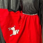 Robe Rouge des Années 1960 avec Crinoline et Détails Vintage - XLA OSFA 