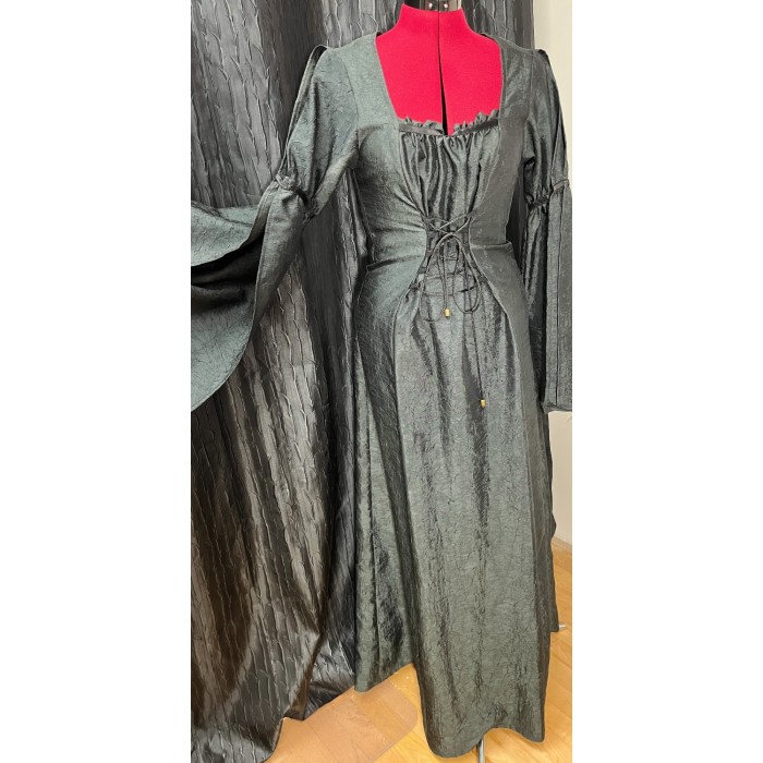 Robe noire style Médiévale - Petite - Vintage Elegance pour femme
